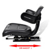 Sedile per Trattore Comfort con Schienale Regolabile - Nero - Image 4 of 9