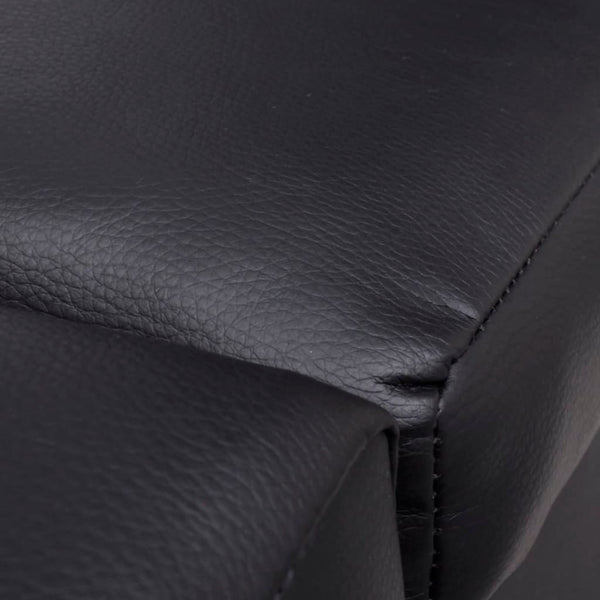 Sedia a Sdraio in Similpelle Nera, 154 x 52,5 x 72 cm - immagine 2 | SolPatio