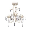 vidaXL Lampadario da Soffitto Cristallo Elegante Bianco - Image 2 of 4