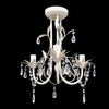 vidaXL Lampadario da Soffitto Cristallo Elegante Bianco - Image 1 of 4