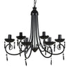 vidaXL Lampada da Soffitto Pendente 6 Portalampade 55,5 cm Nero - Image 1 of 3