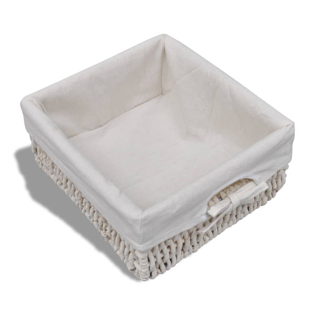 vidaXL Cassapanca Bianca 62x33x42 cm in Legno di Paulownia - Image 4 of 5