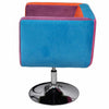 vidaXL Patchwork Fabric Adjustable Cube Armchair 63x57x66-76 cm Multicolour - Image 3 of 9