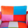 vidaXL Sillón Cúbico de Tela Patchwork, Patas Cromadas, 85,5 x 63 x 74 cm, Multicolor - Image 5 of 7