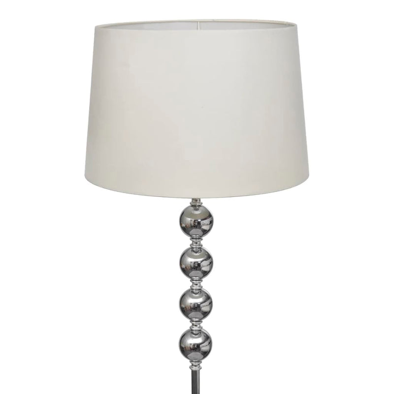vidaXL Lampada da Pavimento con 4 Sfere, Poliestere, H 1560 mm, Bianco - Image 1 of 1