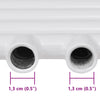 vidaXL Radiatore Centrale Portasciugamano Dritto 480 x 480 mm - Image 5 of 6