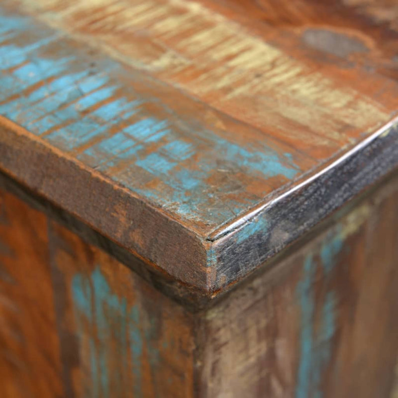 vidaXL Solid Reclaimed Wood Stool 30 x 30 x 45 cm Brown - Image 4 of 5