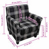 Poltrona con Cuscino in Tessuto e Telaio in Legno, 67,5 x 71 x 75,5 cm, Nero - immagine 5 | SolPatio - Image 5 of 6