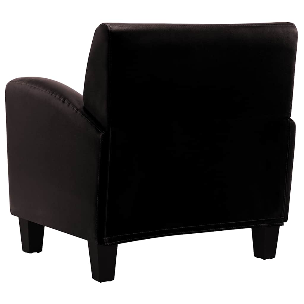 vidaXL Faux Leather Armchair 70 x 69 x 72 cm Dark Brown - Image 4 of 8
