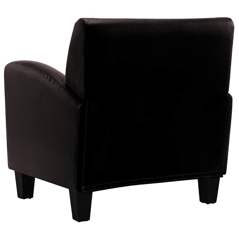 vidaXL Faux Leather Armchair 70 x 69 x 72 cm Dark Brown - Image 4 of 8