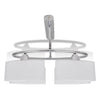 Lampada da Soffitto Moderna con 4 Paralumi Ellissoidali in Vetro Cromato E14- - Image 3 of 5