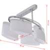 Lampada da Soffitto Moderna con 4 Paralumi Ellissoidali in Vetro Cromato E14- - Image 5 of 5