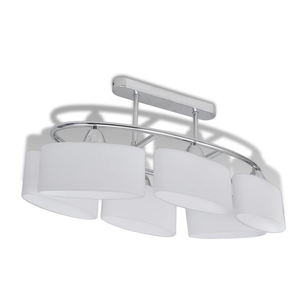 Modern Ceiling Light with 6 Ellipsoidal Glass E14 Lights - Image 2 of 5