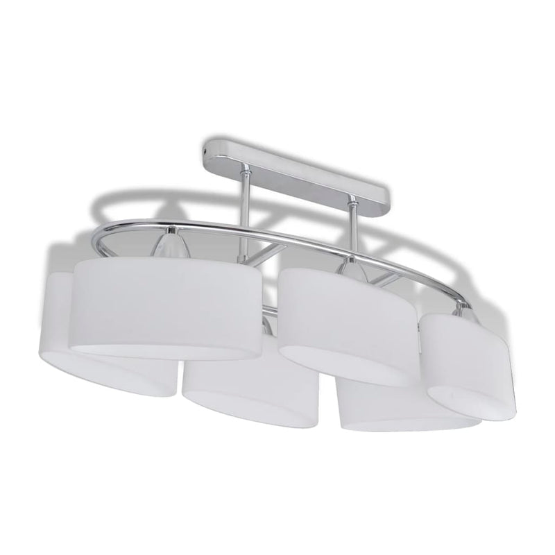 Modern Ceiling Light with 6 Ellipsoidal Glass E14 Lights - Image 2 of 5