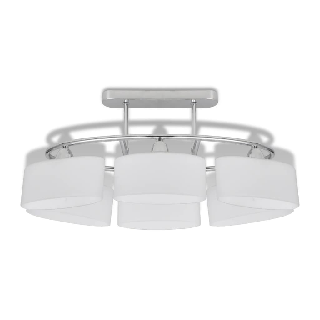 Modern Ceiling Light with 6 Ellipsoidal Glass E14 Lights - Image 3 of 5