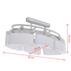 Modern Ceiling Light with 6 Ellipsoidal Glass E14 Lights - Image 5 of 5