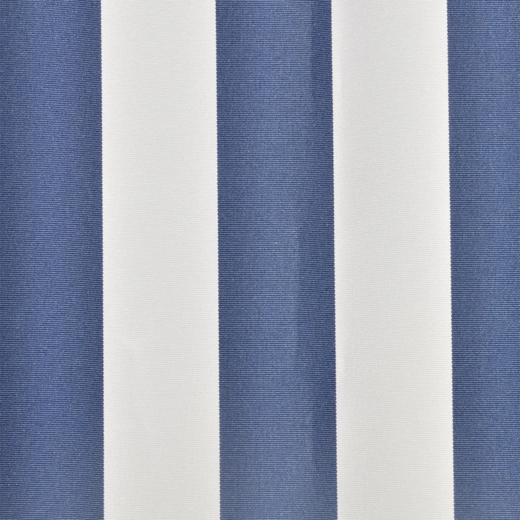 vidaXL Replacement Awning Fabric 100% Polyester 3 x 2.5 m Blue/White - Image 2 of 3
