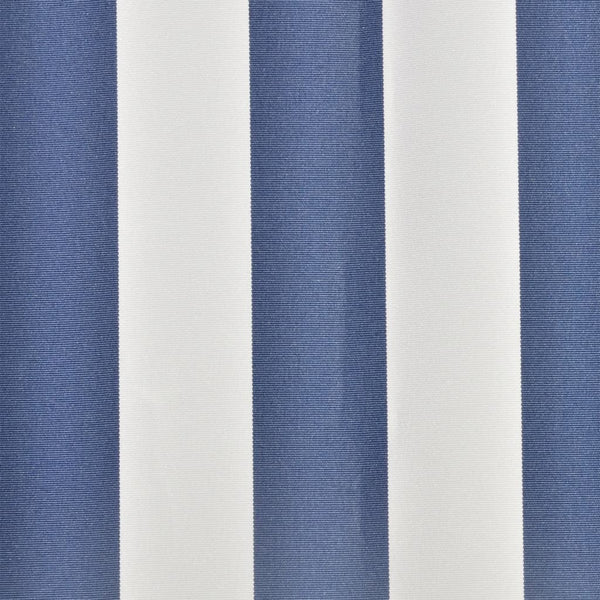 Telo di Ricambio per Tenda Parasole 100% Poliestere 3 x 2,5 m Blu/Bianco - immagine 2 | SolPatio