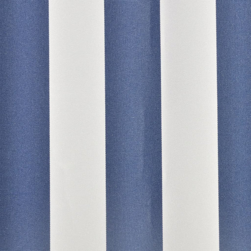 vidaXL Replacement Awning Fabric 100% Polyester 3 x 2.5 m Blue/White - Image 2 of 3