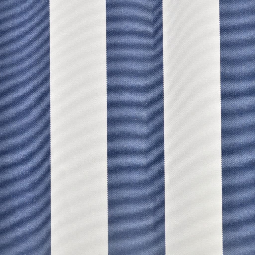 vidaXL Replacement Awning Fabric, 6x3m Frame, Blue and White Polyester - Image 2 of 3