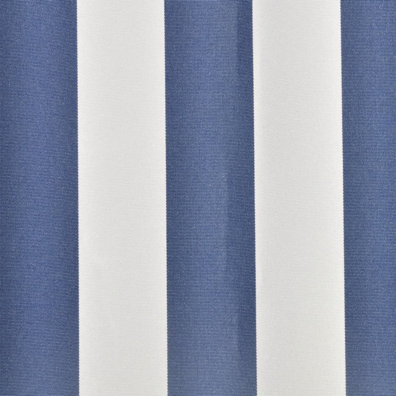 vidaXL Replacement Awning Fabric, 6x3m Frame, Blue and White Polyester - Image 2 of 3