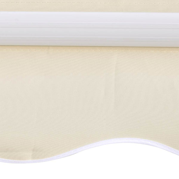 Tela di Ricambio per Tenda da Sole in Poliestere per Telaio 3 x 2,5 m Crema - immagine 2 | SolPatio