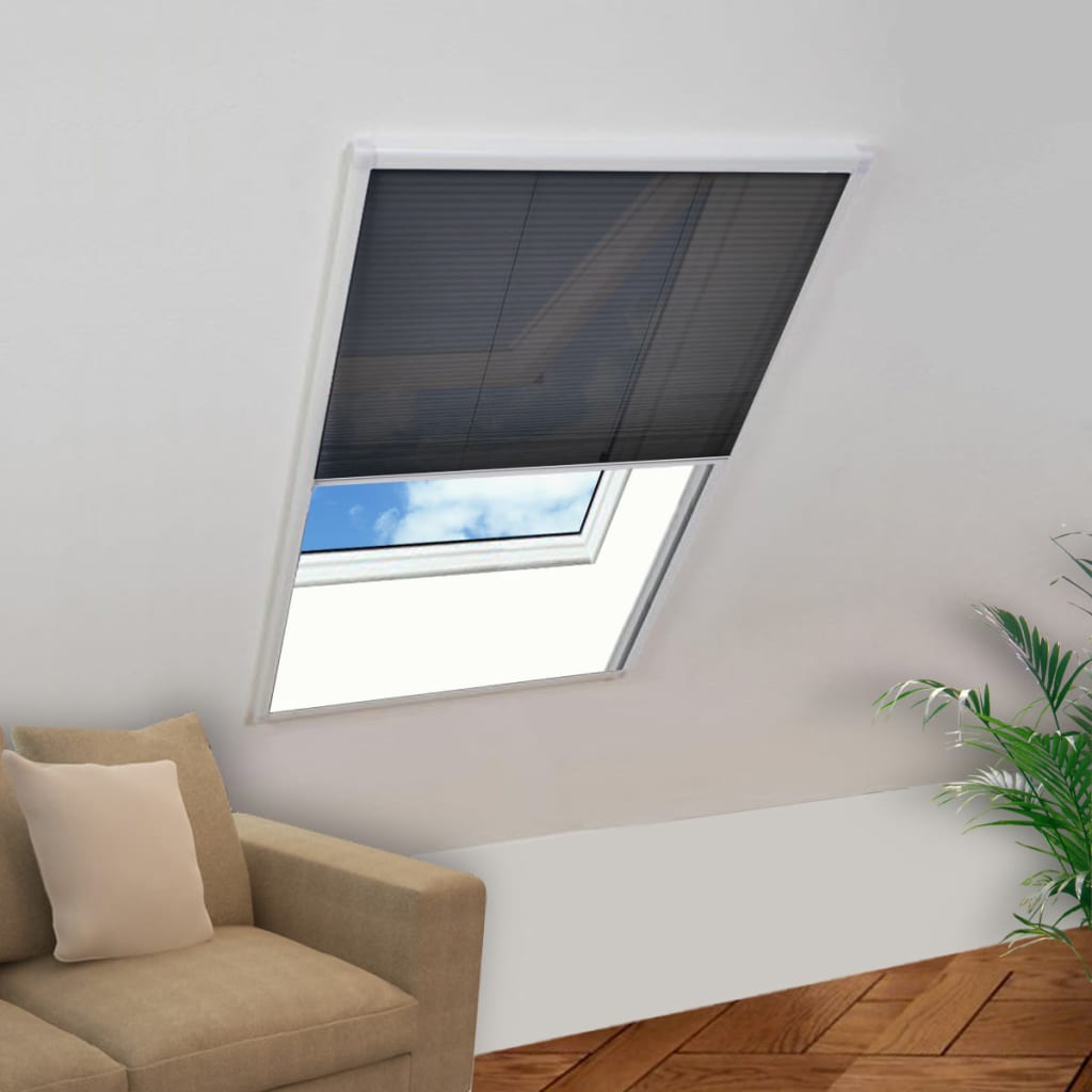 vidaXL Tenda Antiinsetti Plissettata da Finestra 80 x 160 cm - Image 1 of 5