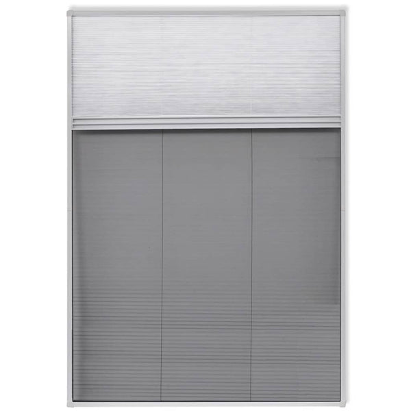 Finestra per Insetti Finestra Plisse 160 x 80 cm in Alluminio con Ombra - immagine 2 | SolPatio