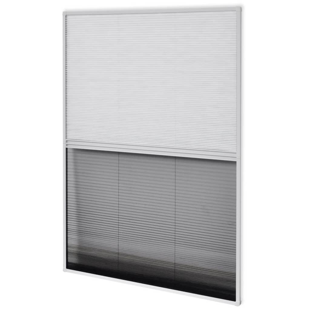vidaXL Finestra per Insetti Finestra Plisse 160 x 80 cm in Alluminio con Ombra - Image 4 of 7
