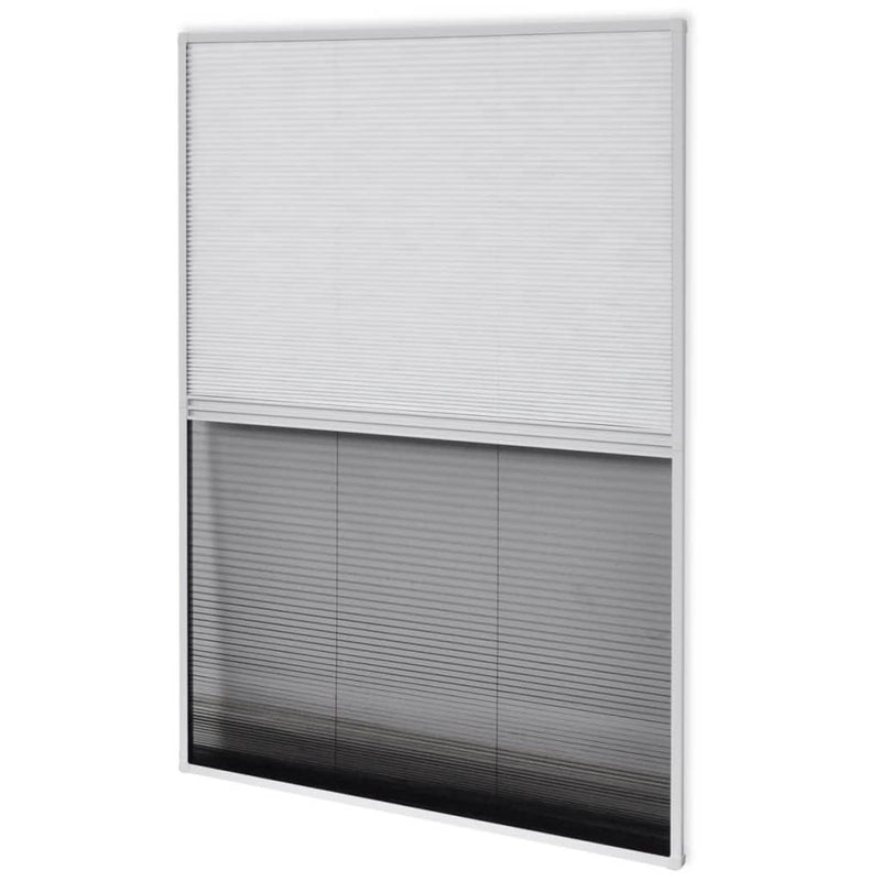 vidaXL Finestra per Insetti Finestra Plisse 160 x 80 cm in Alluminio con Ombra - Image 4 of 7