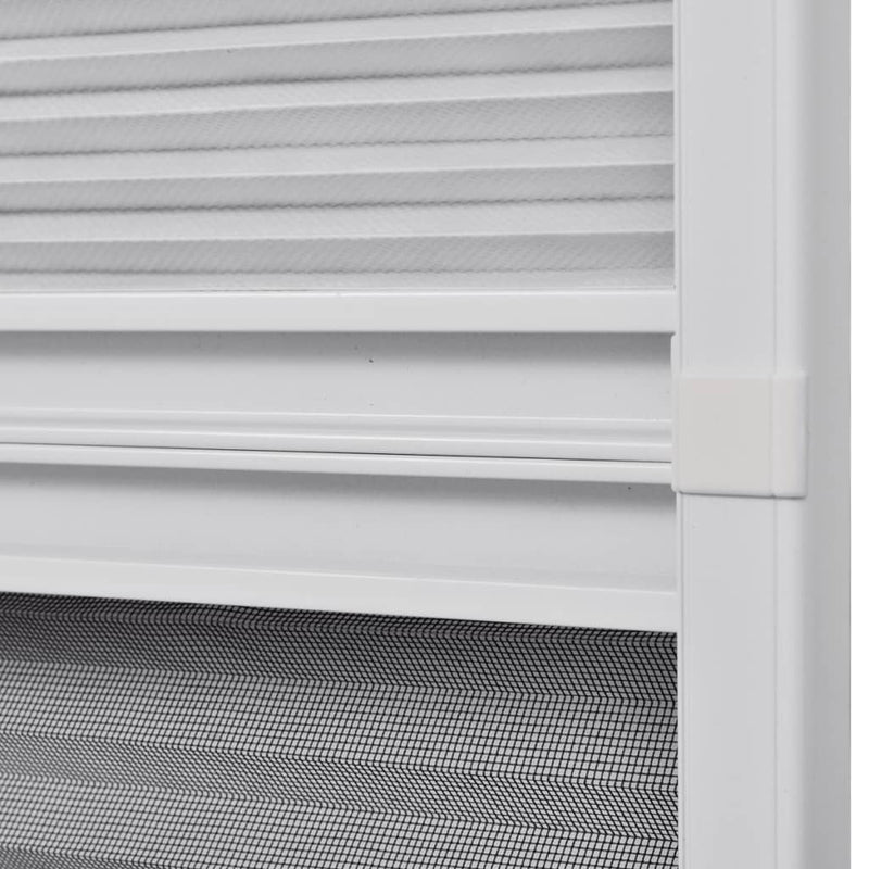 vidaXL Finestra per Insetti Finestra Plisse 160 x 80 cm in Alluminio con Ombra - Image 5 of 7