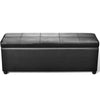 vidaXL Arcón 100% PVC 116 x 39 x 44 cm Negro - Image 1 of 4