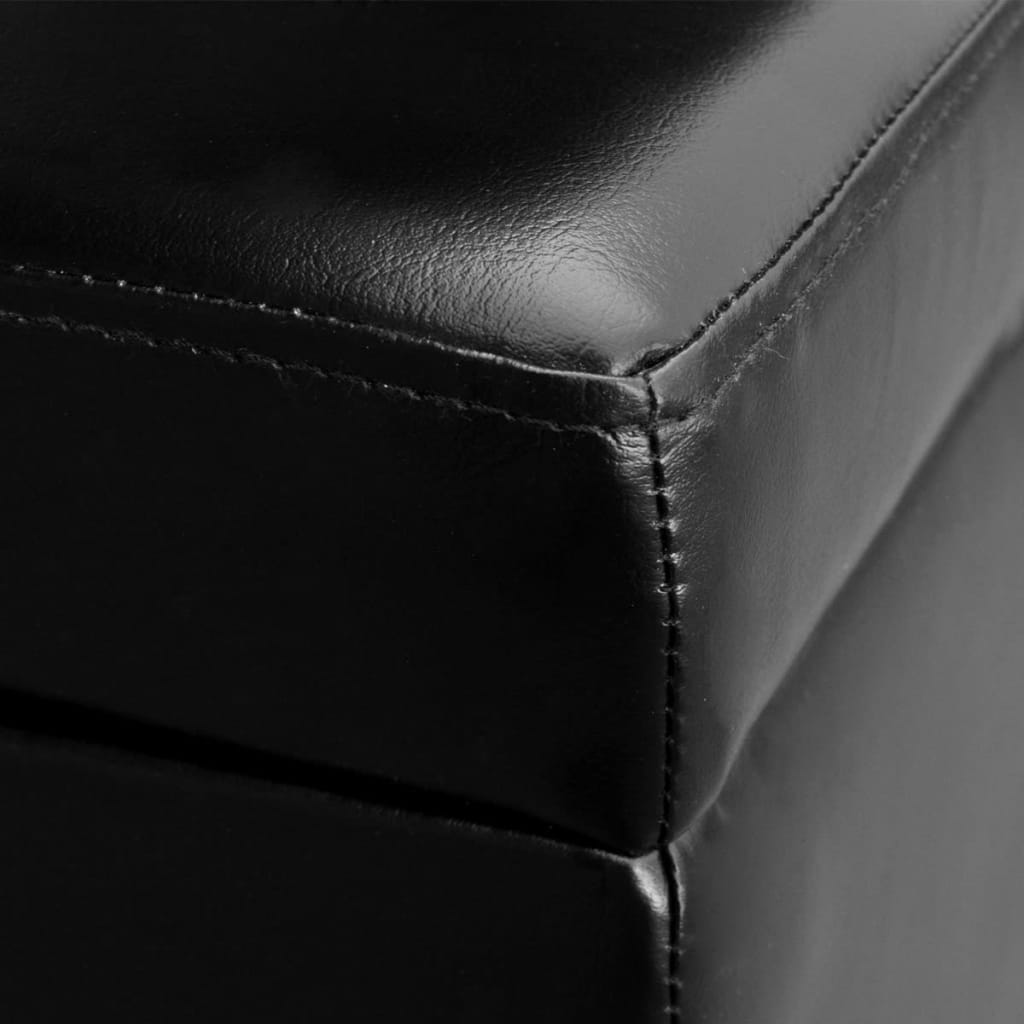 vidaXL Arcón 100% PVC 116 x 39 x 44 cm Negro - Image 3 of 4