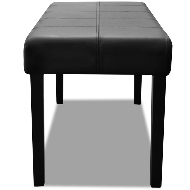 Panchina Elegante vidaXL in Pelle Artificiale Nera - Image 2 of 3