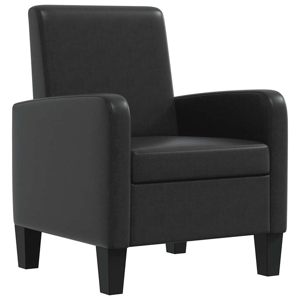 Poltrona Ergonomica in Similpelle Nera - immagine 2 | SolPatio