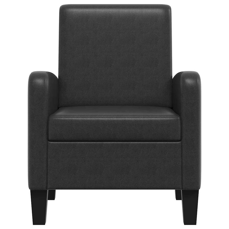 Poltrona Ergonomica vidaXL in Similpelle Nera - Image 3 of 7