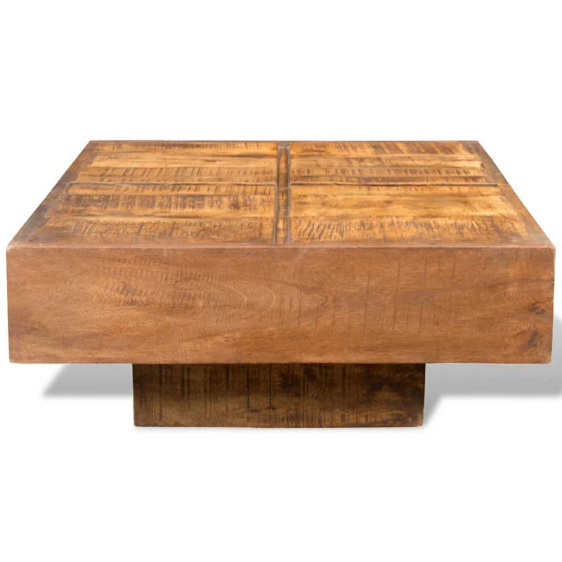 vidaXL Tavolino da Salotto Marrone Quadrato in Legno Massello di Mango - Image 1 of 5