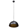 vidaXL Lampada a Sospensione 2 pz Altezza Regolabile Semisferica Nera - Image 4 of 8