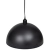 vidaXL Lampada a Sospensione 2 pz Altezza Regolabile Semisferica Nera - Image 5 of 8