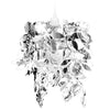 vidaXL Lampadario da Soffitto Foglie e Paillette 21,5 x 30 cm Argento - Image 2 of 8