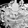 vidaXL Lampadario da Soffitto Foglie e Paillette 21,5 x 30 cm Argento - Image 3 of 8