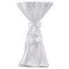 Copritavolo Bianco 80 cm con Fettuccia 2 pezzi - Image 1 of 3