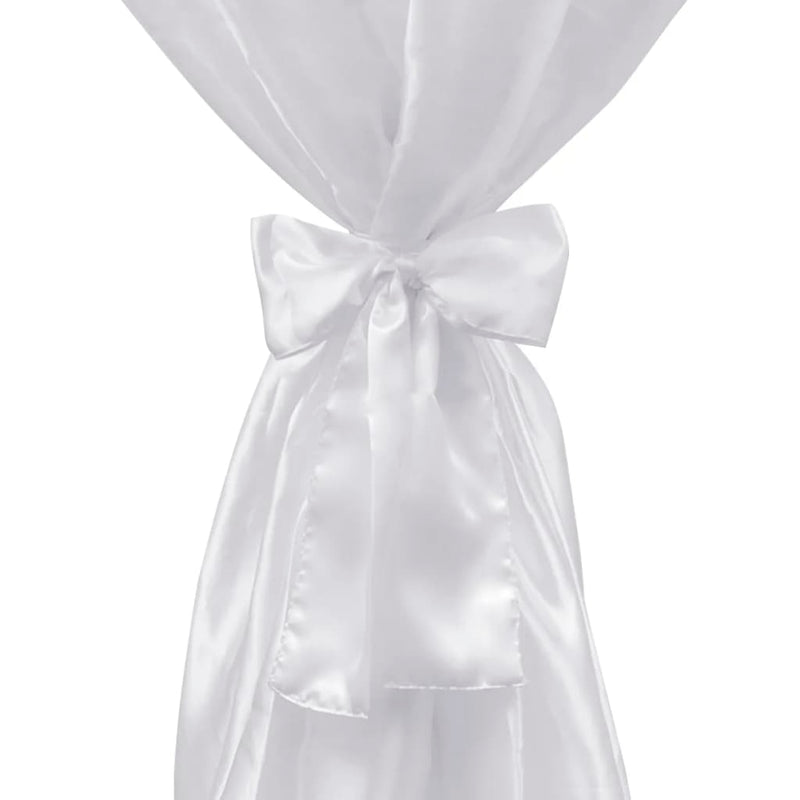 Copritavolo Bianco 80 cm con Fettuccia 2 pezzi - Image 2 of 3