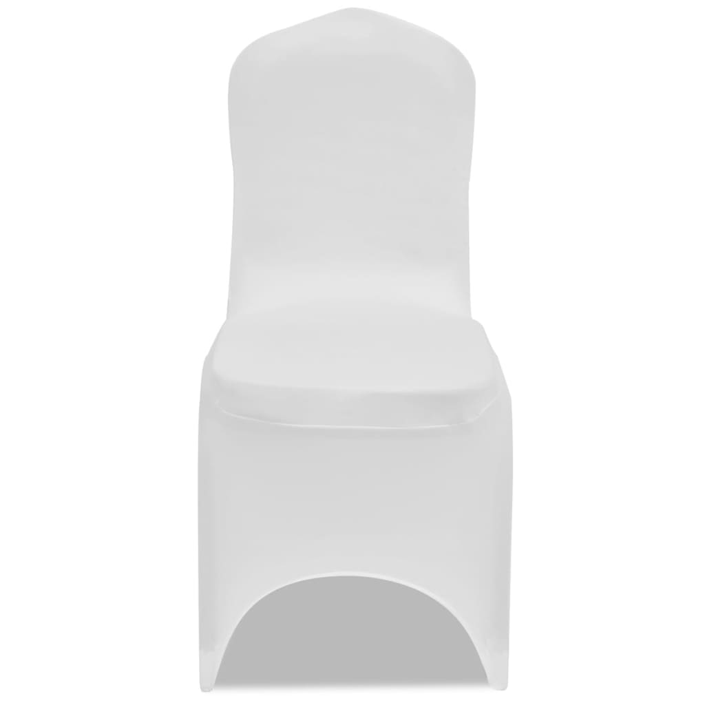 vidaXL Coprisedia in Tessuto Elasticizzato Bianco Set 50 pz - Image 1 of 11