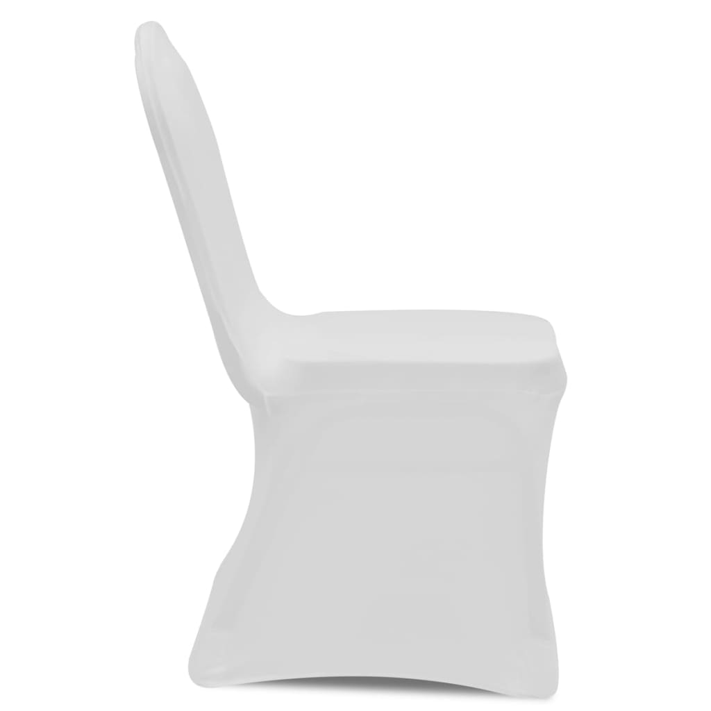 vidaXL Coprisedia in Tessuto Elasticizzato Bianco Set 50 pz - Image 4 of 11