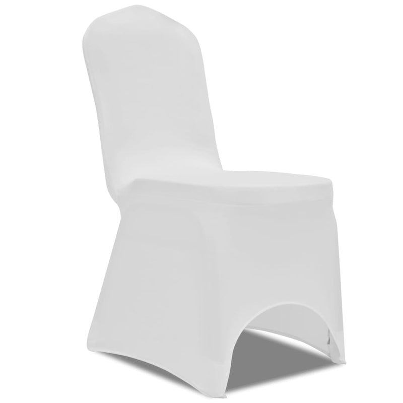 vidaXL Coprisedia in Tessuto Elasticizzato Bianco Set 50 pz - Image 2 of 11