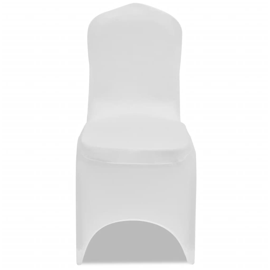 vidaXL Coprisedia in Tessuto Elasticizzato Bianco Set 6 pz - Image 2 of 6