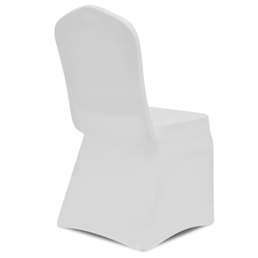 vidaXL Coprisedia in Tessuto Elasticizzato Bianco Set 50 pz - Image 6 of 11