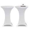 Copritavolo ?80 cm Bianco Tessuto elasticizzato 2 pezzi - Image 1 of 4