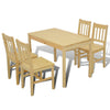 Tavolo con 4 sedie in Legno Naturale - Image 5 of 7